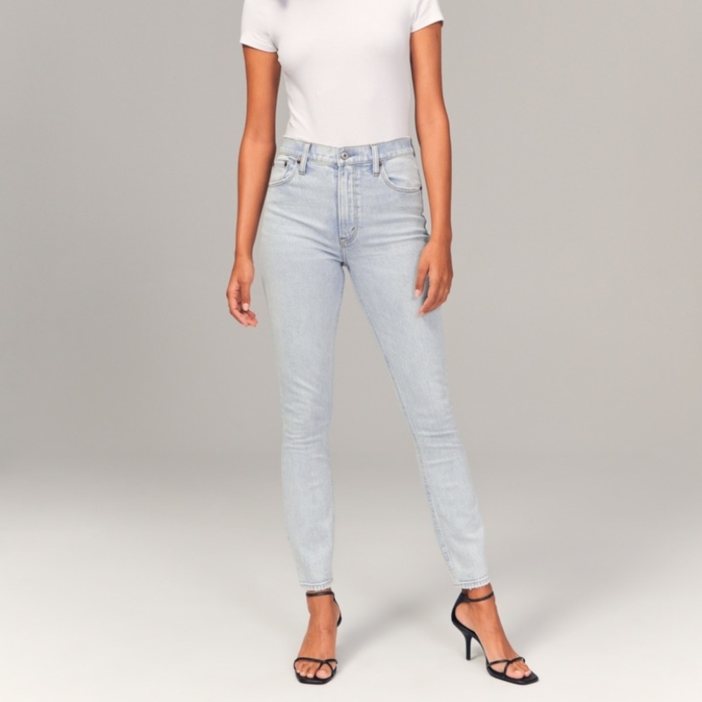 Abercrombie high rise skinny jeans